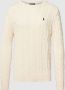 Polo Ralph Lauren Gebreide pullover met kabelpatroon model 'DRIVER' - Thumbnail 1