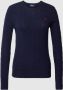 Ralph Lauren Comfortabele ronde hals gebreide trui voor vrouwen Blauw Dames - Thumbnail 1
