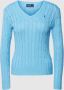 Polo Ralph Lauren Blauwe Sweaters Kimberly Lange Mouw Pullover Blue Dames - Thumbnail 1