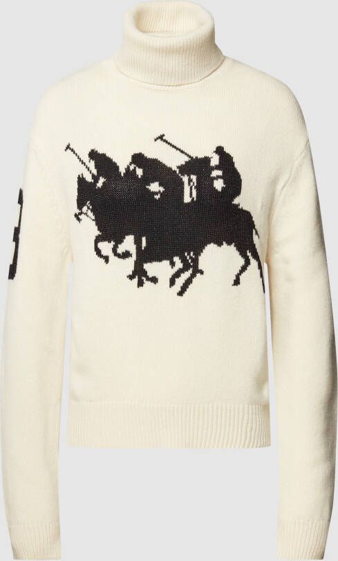 Polo Ralph Lauren Gebreide pullover met labelprint model 'STMPD'