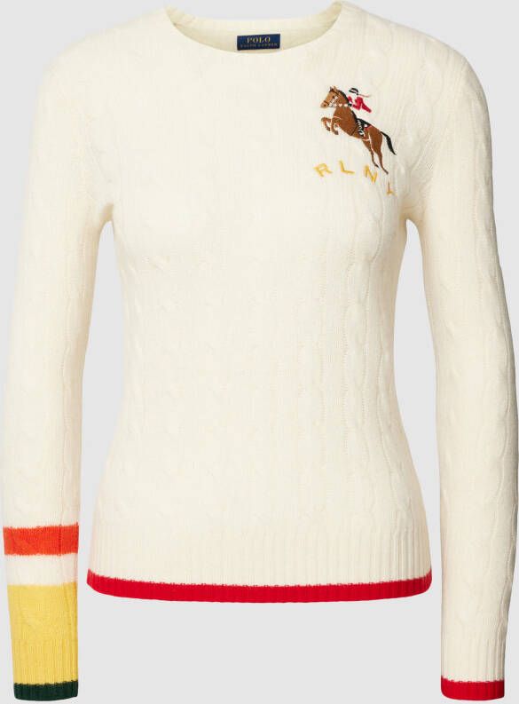 Polo Ralph Lauren Gebreide pullover met labelstitching