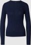 Polo Ralph Lauren Gebreide pullover met labelstitching model 'JULIANNA' - Thumbnail 1