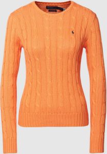 Polo Ralph Lauren Gebreide pullover met logostitching model 'JULIANNA'