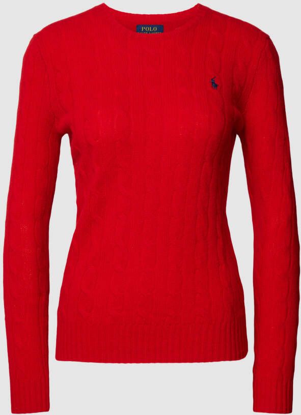 Polo Ralph Lauren Gebreide pullover met logostitching model 'JULIANNA'