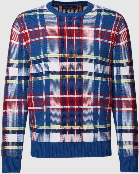 Polo Ralph Lauren Gebreide pullover met ruitmotief model 'Plaid'