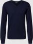 POLO Ralph Lauren fijngebreide wollen slim fit pullover met logo en borduursels hunter navy - Thumbnail 2