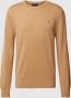 Polo Ralph Lauren Gebreide pullover van een mix van katoen en kasjmier met logostitching - Thumbnail 1
