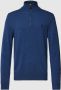 POLO Ralph Lauren fijngebreide wollen schipperstrui met logo rustic navy heather - Thumbnail 2
