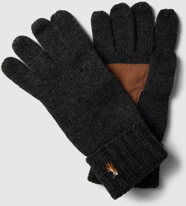 Polo Ralph Lauren Handschoenen met labelstitching model 'SIGNATURE MERINO TOUCH GL'