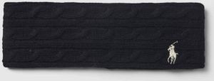 Polo Ralph Lauren Hoofdband met kabelpatroon en labelstitching