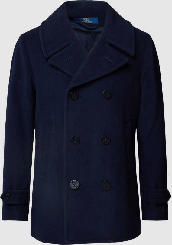Polo Ralph Lauren Wollen jas met strookzakken