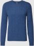 Ralph Lauren Cashmere Trui met Kabelpatroon Blue Heren - Thumbnail 1