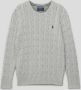 Polo Ralph Lauren Kids Gebreide pullover met kabelpatroon en logostitching - Thumbnail 1
