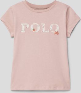 Polo Ralph Lauren Kids T-shirt van katoen met labelstitching
