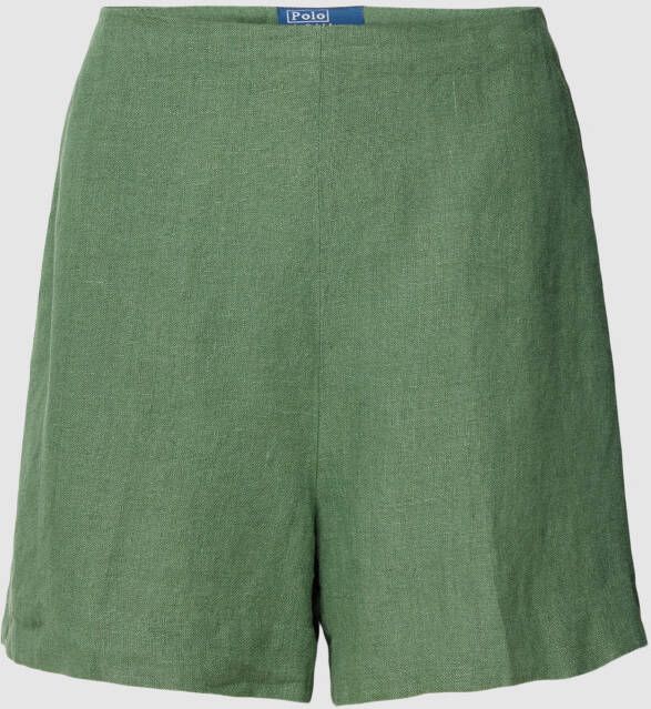 Polo Ralph Lauren Korte linnen broek met achterzakken