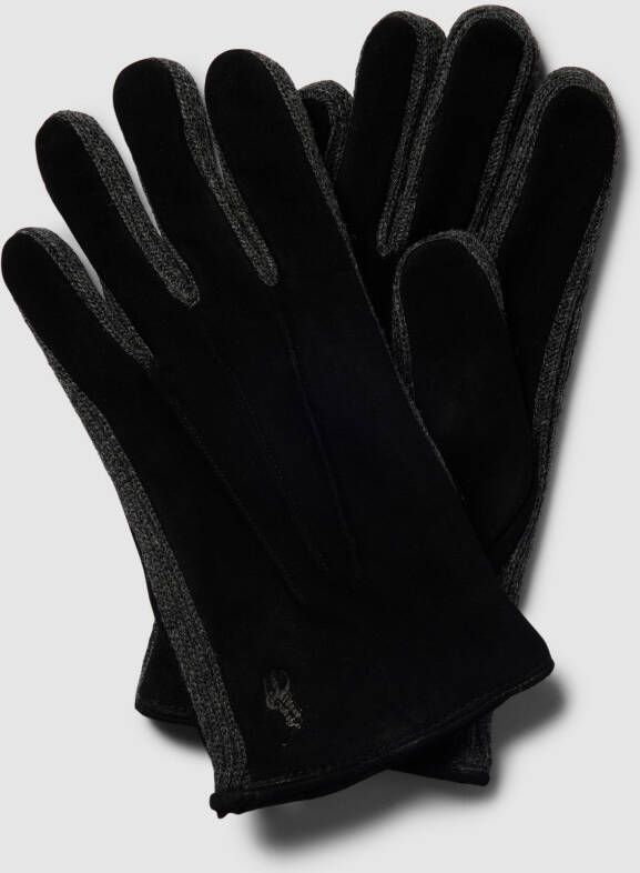 Polo Ralph Lauren Leren handschoenen met tricot model 'SUEDE'