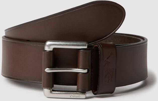 Polo Ralph Lauren Leren riem met doornsluiting model 'POLO KEEP'