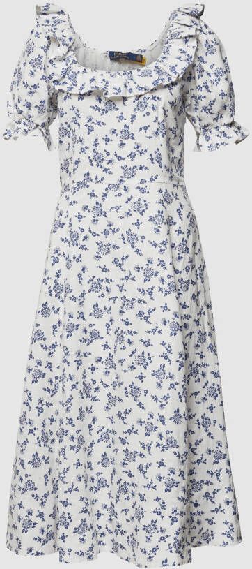 Polo Ralph Lauren Linnen jurk in midilengte