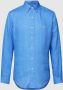 Polo Ralph Lauren Mannen linnen Overhemd op maat gemaakte lange arm Blauw Heren - Thumbnail 1