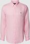 Ralph Lauren Stijlvolle Linnen Casual Overhemd voor Heren Pink Heren - Thumbnail 2