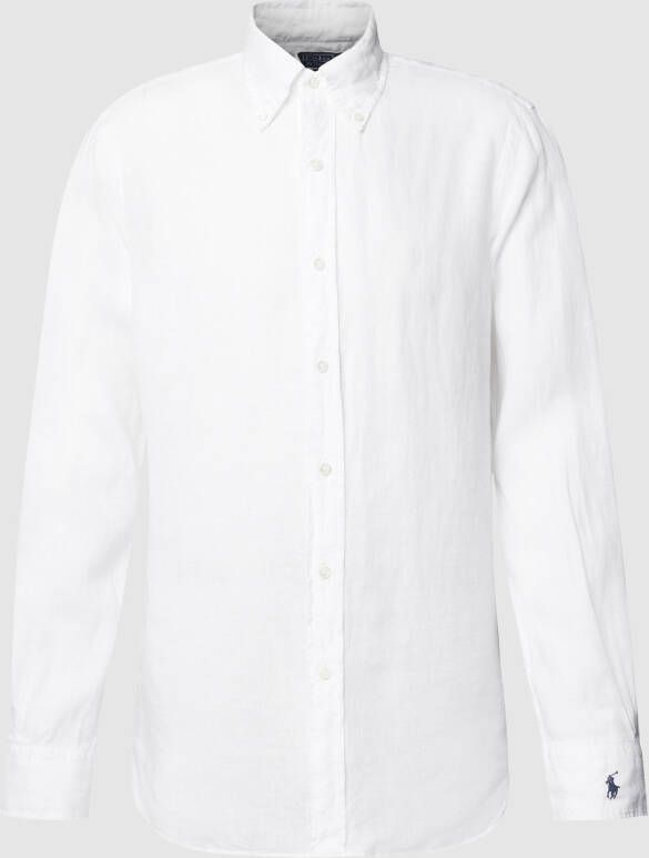 Polo Ralph Lauren Linnen overhemd met button-downkraag model 'OL MAINSTREET'