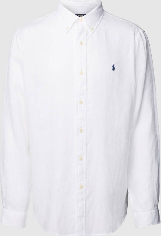 Polo Ralph Lauren Linnen overhemd met labelstitching