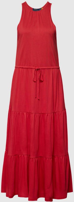 Polo Ralph Lauren Maxi-jurk met laagjeslook