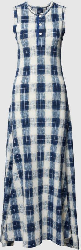 Polo Ralph Lauren Maxi-jurk met ruitmotief model 'ROWIE'