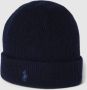 Polo Ralph Lauren Stijlvolle Pet met Baret Ontwerp Black Heren - Thumbnail 1
