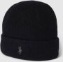 Polo Ralph Lauren Zwarte Cashmere Beanie One Size Black Heren - Thumbnail 1