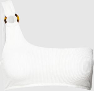 Polo Ralph Lauren One shoulder-bikinitop met logoprint