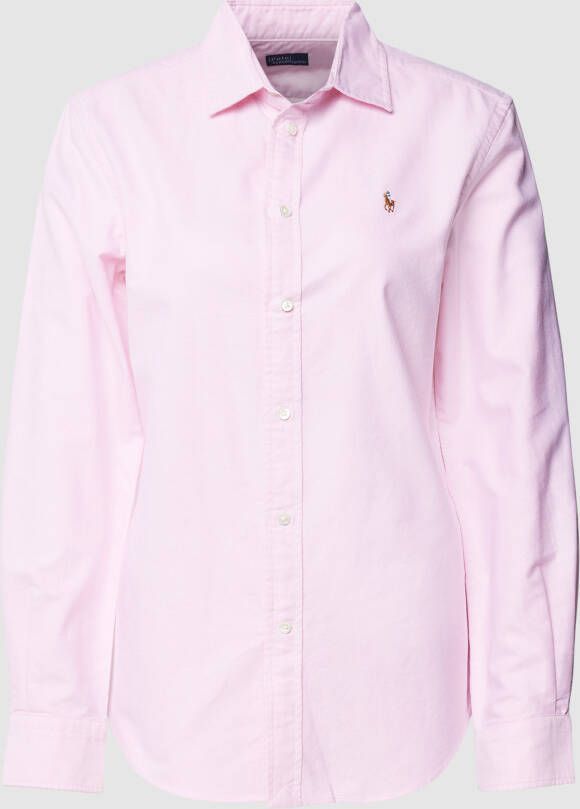 Polo Ralph Lauren Klassieke Oxford Overhemd Roze Lange Mouw Pink Dames - Foto 2