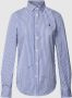Polo Ralph Lauren Blauwe Katoenen Overhemden met Geborduurd Pony Blue Dames - Thumbnail 1