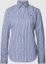Polo Ralph Lauren Blauwe Katoenen Overhemden met Geborduurd Pony Blue Dames - Thumbnail 1