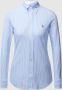 Polo Ralph Lauren Slim Fit Gestreept Oxford Polo Shirt Blue Dames - Thumbnail 2