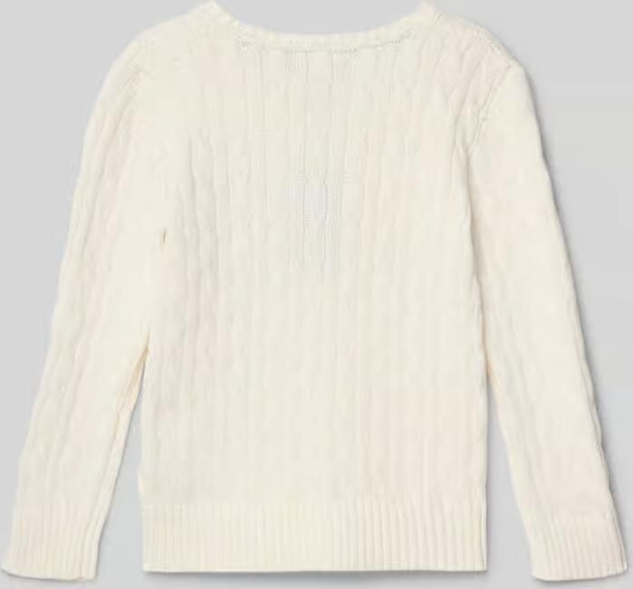 Polo Ralph Lauren Kids Gebreide pullover met kabelpatroon en labelstitching