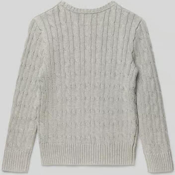 Polo Ralph Lauren Kids Gebreide pullover met kabelpatroon en logostitching