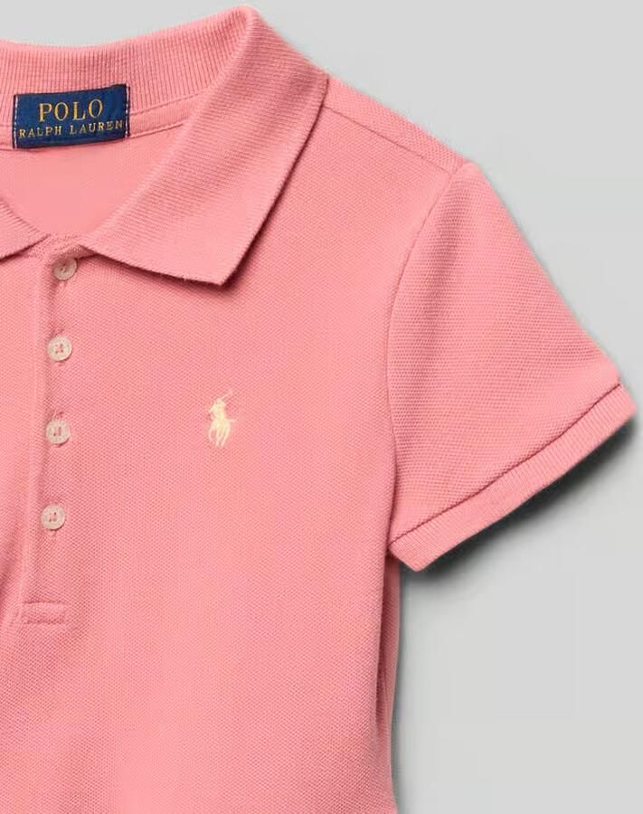 Polo Ralph Lauren Kids Polojurk van katoenmix met labelstitching