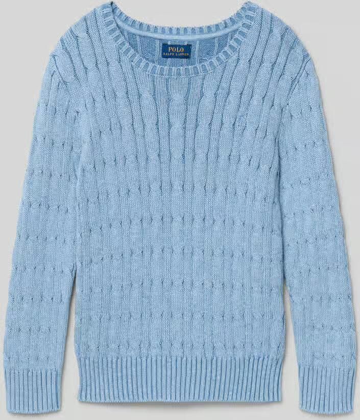 Polo Ralph Lauren Kids Regular fit gebreide pullover van zuiver katoen