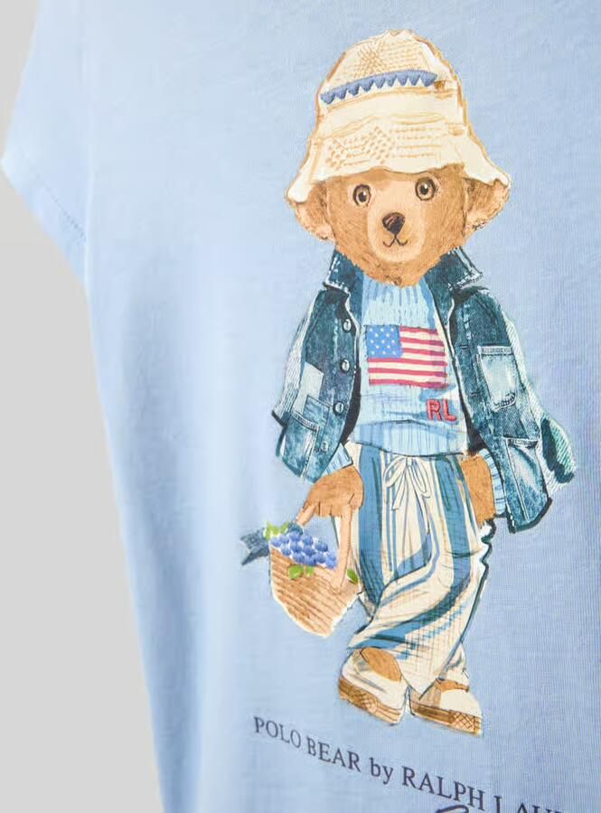 Polo Ralph Lauren Kids regular fit T-shirt van puur katoen met Polo Bear
