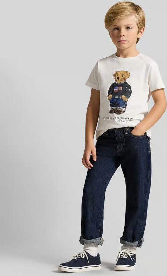 Polo Ralph Lauren Kids regular fit T-shirt van puur katoen met Polo Bear - Foto 4