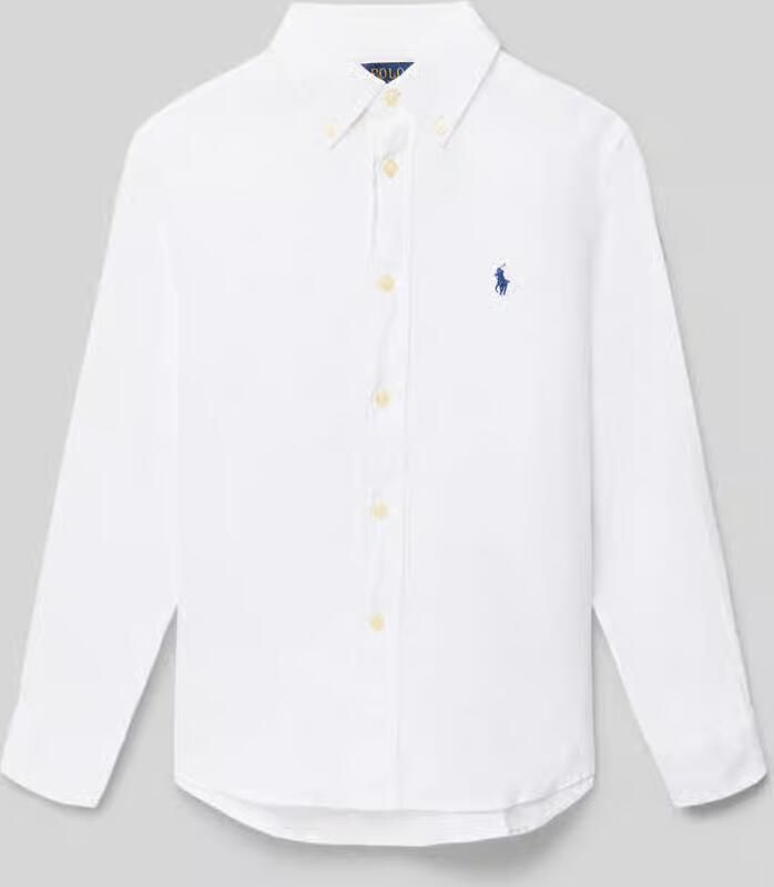 Polo Ralph Lauren Kids Regular fit vrijetijdsoverhemd van puur linnen