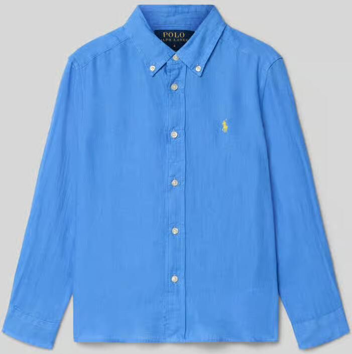 Polo Ralph Lauren Kids Regular fit vrijetijdsoverhemd van puur linnen