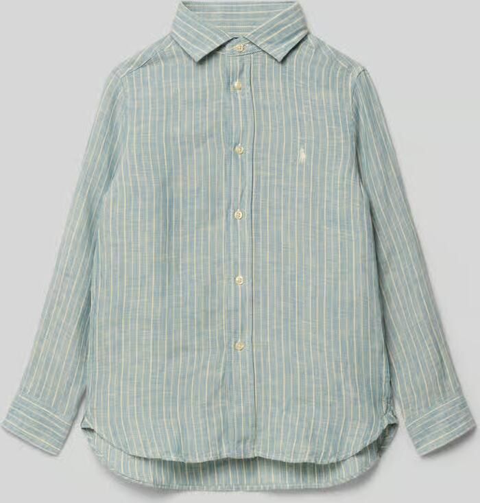 Polo Ralph Lauren Kids Regular fit vrijetijdsoverhemd van puur linnen - Foto 2