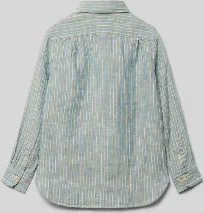 Polo Ralph Lauren Kids Regular fit vrijetijdsoverhemd van puur linnen