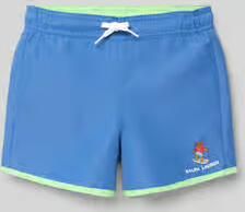 Polo Ralph Lauren Kids regular fit zwembroek met trekkoord en Polo Bear