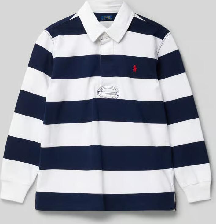 Polo Ralph Lauren Kids Shirt met lange mouwen en labelstitching
