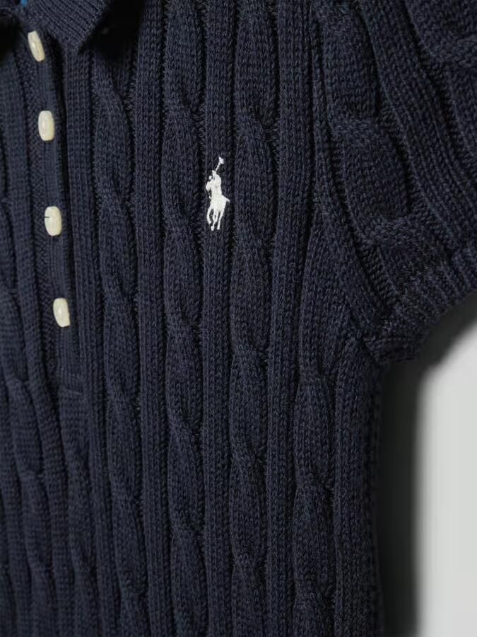 Polo Ralph Lauren Kids Slim fit jurk in gebreide look - Foto 2