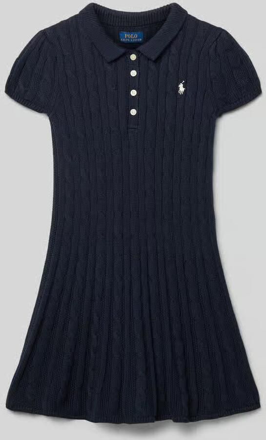 Polo Ralph Lauren Kids Slim fit jurk in gebreide look