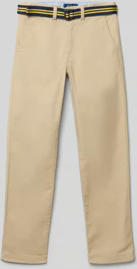 Polo Ralph Lauren Kids Straight fit stoffen broek met steekzakken model 'Bedford'